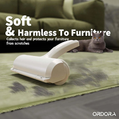 Ultimate Pet Hair Removal Roller - Self-Cleaning Tool for Effortless Fur Cleanup on Furniture, Carpets, Clothes, and More!