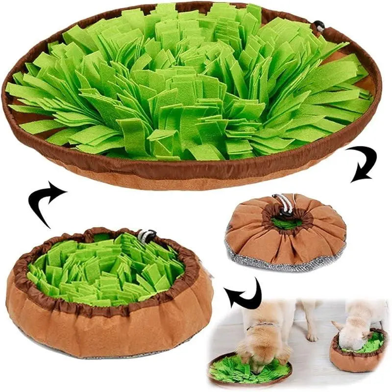 Interactive Pet Snuffle Mat for Dogs and Cats - Enhances Foraging Skills and Provides Stress Relief for Indoor and Outdoor Use