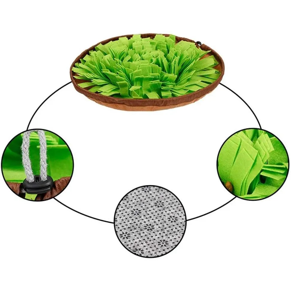 Interactive Pet Snuffle Mat for Dogs and Cats - Enhances Foraging Skills and Provides Stress Relief for Indoor and Outdoor Use