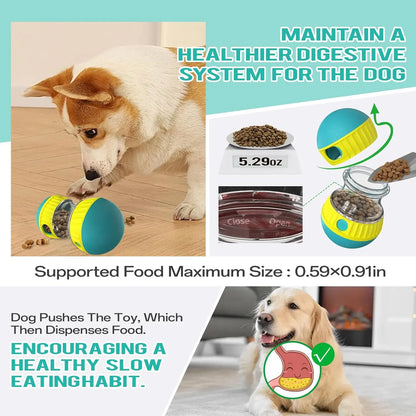 Adjustable Interactive Dog Puzzle Toy: Engaging Treat Dispenser for Boredom Relief, Slow Feeding, and Cognitive Stimulation.