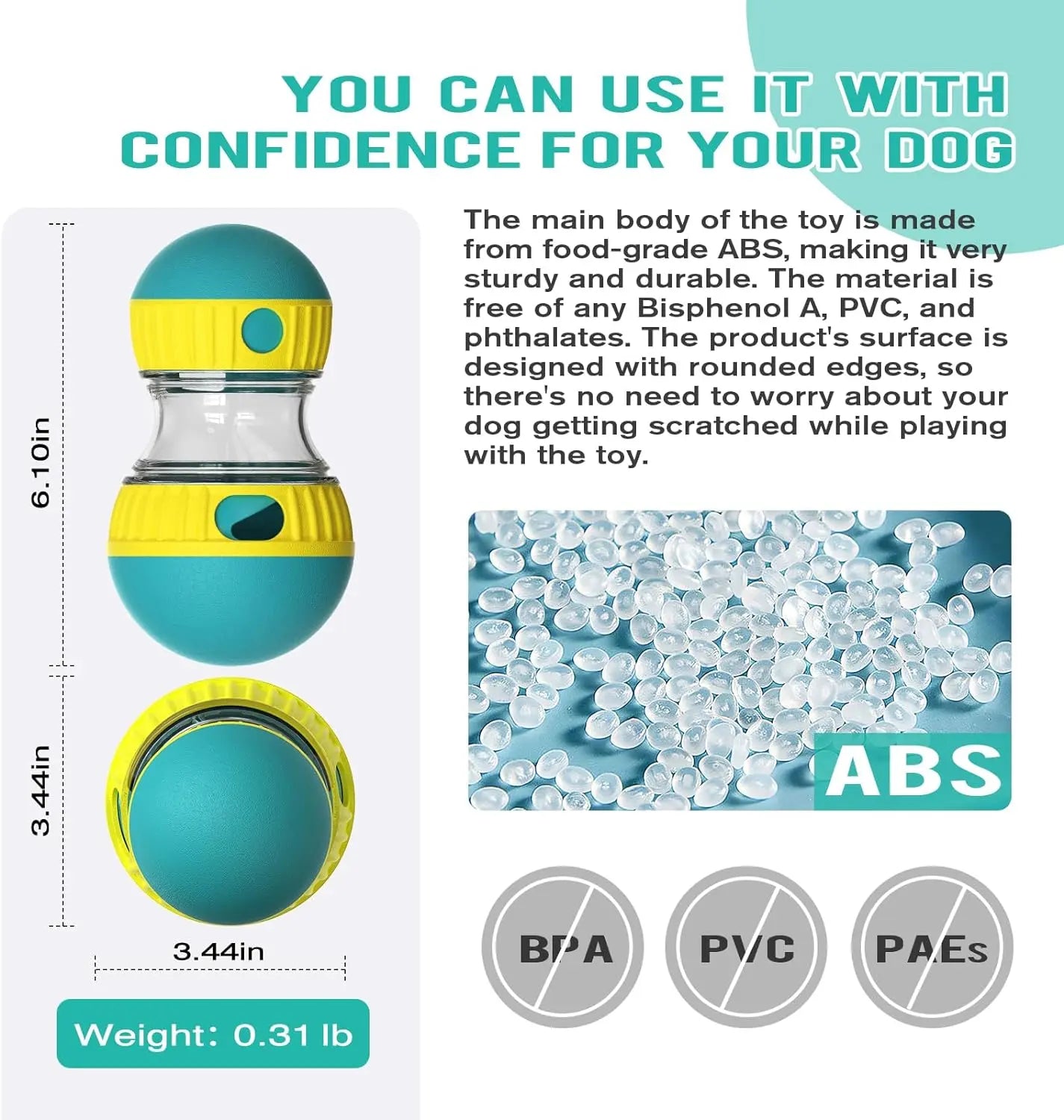 Adjustable Interactive Dog Puzzle Toy: Engaging Treat Dispenser for Boredom Relief, Slow Feeding, and Cognitive Stimulation.