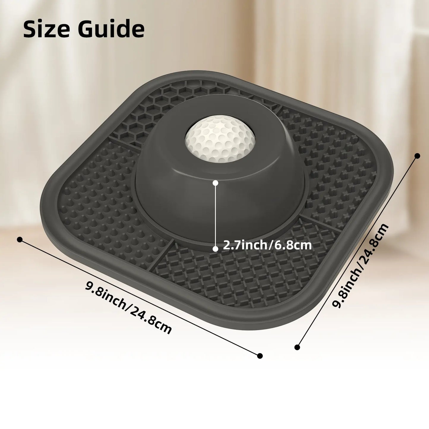 Professional Slow Feeder Dog Bowls and Lick Mats for Liquid and Thick Treats, Anti-Slip Interactive Licking Bowl with Rolling Ball, 5/6 Cup Licking Toy for Dogs and Cats of All Sizes