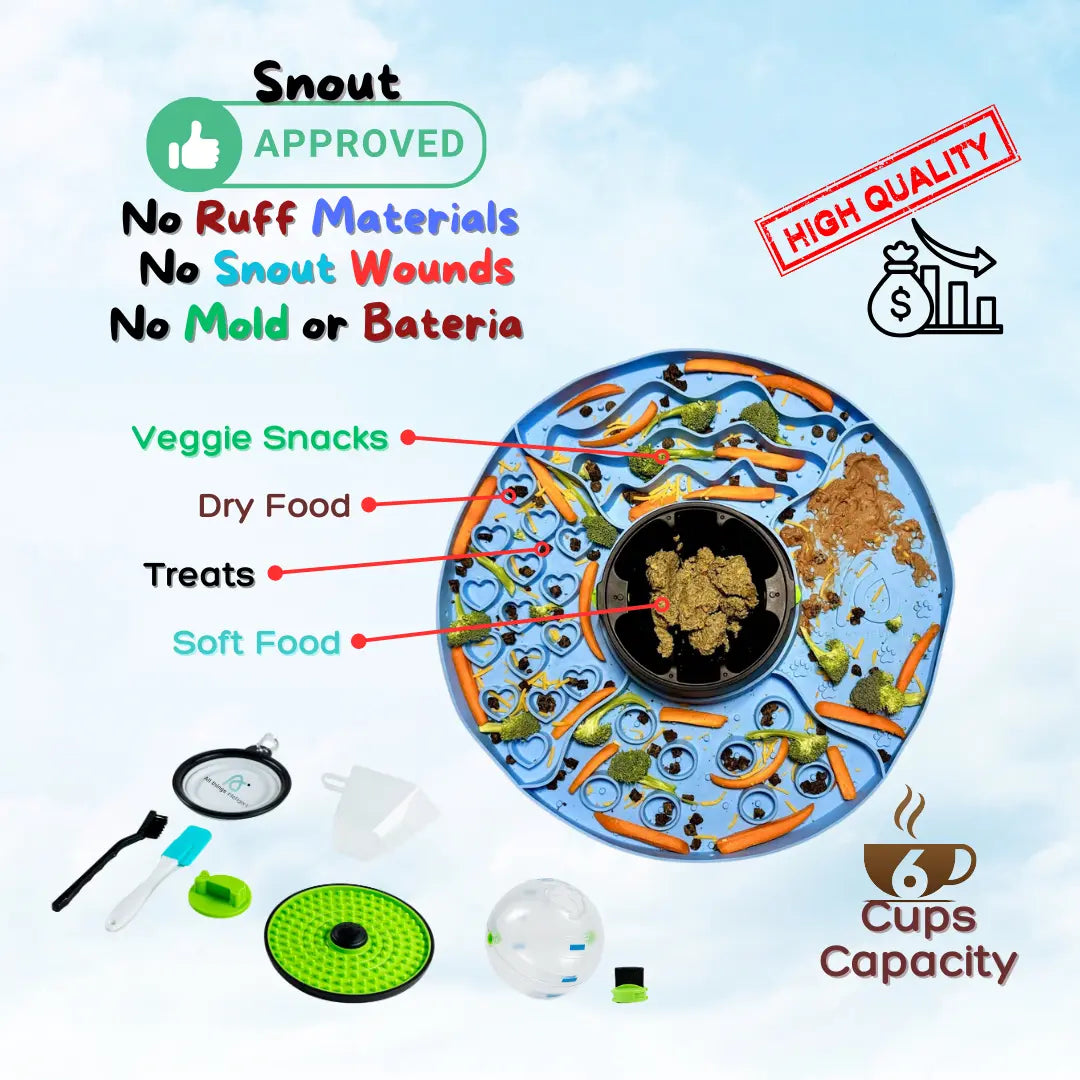 Multifunctional 8-in-1 Interactive Snuffle Mat and Puzzle Feeder for Dogs and Cats