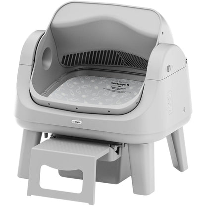 Petpivot Autoscooper 12 Lite Open Top Self-Cleaning Cat Litter Box with Safety Sensors and Anti-Pinch Protection for Senior Cats